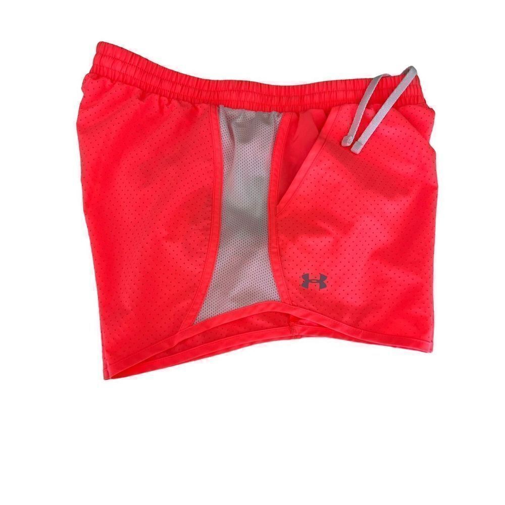 Under Armour Women’s Running Shorts Dri-Fit SZ M Color is Florescent Peach for S